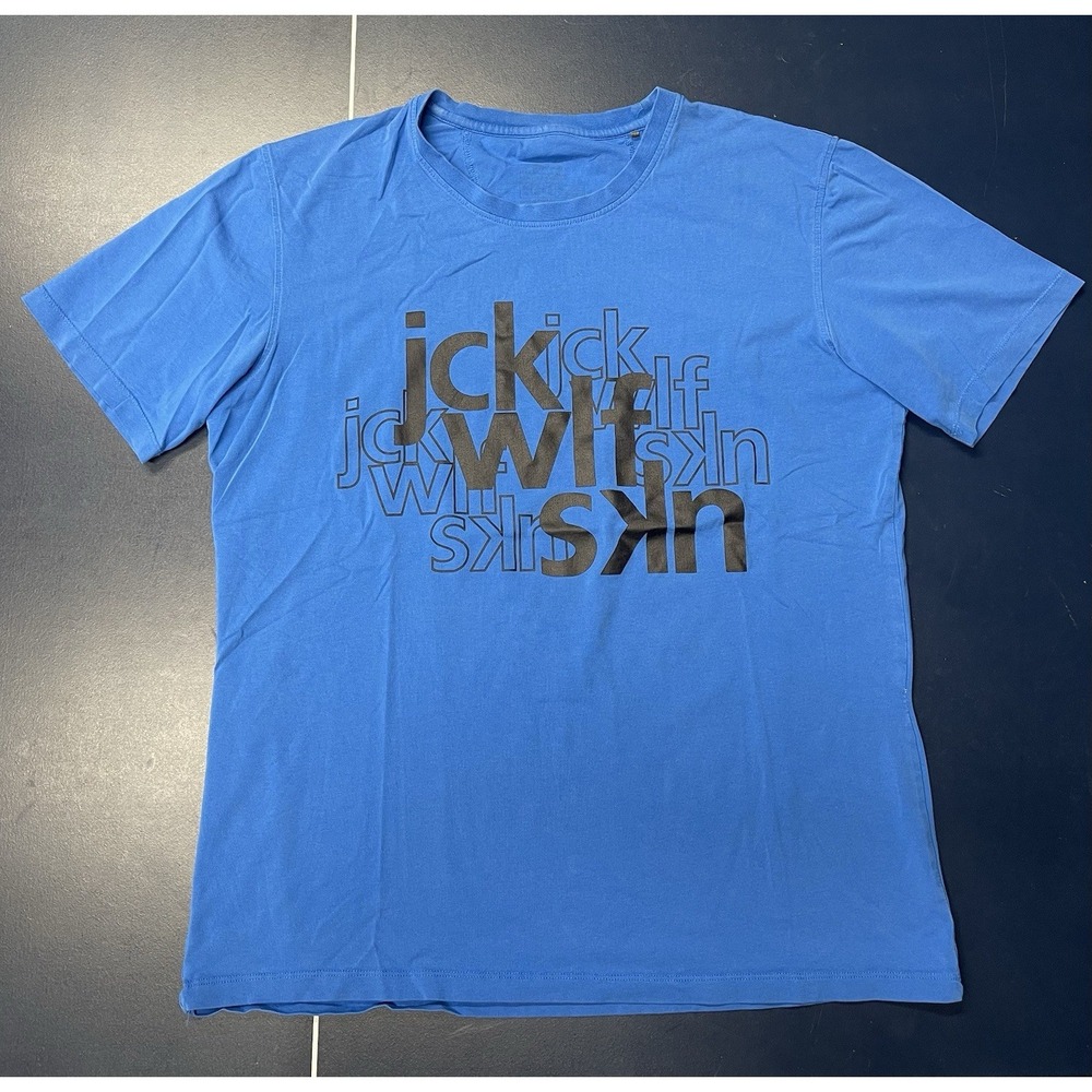 Jack Wolfskin Outdoors Lightweight Blue T-shirt Men's L